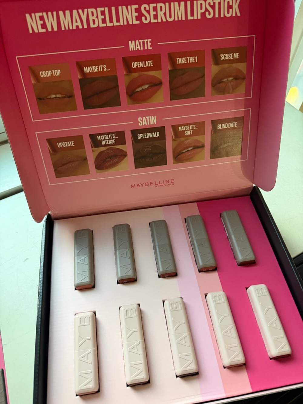 BRAND NEW NWT Maybelline Serum Lipstick Set 10 colors - Picture 2 of 5